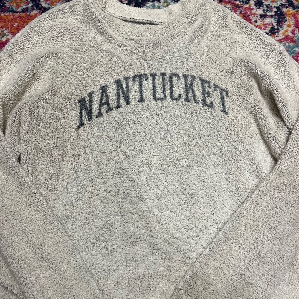 Fuzzy Nantucket crewneck size large